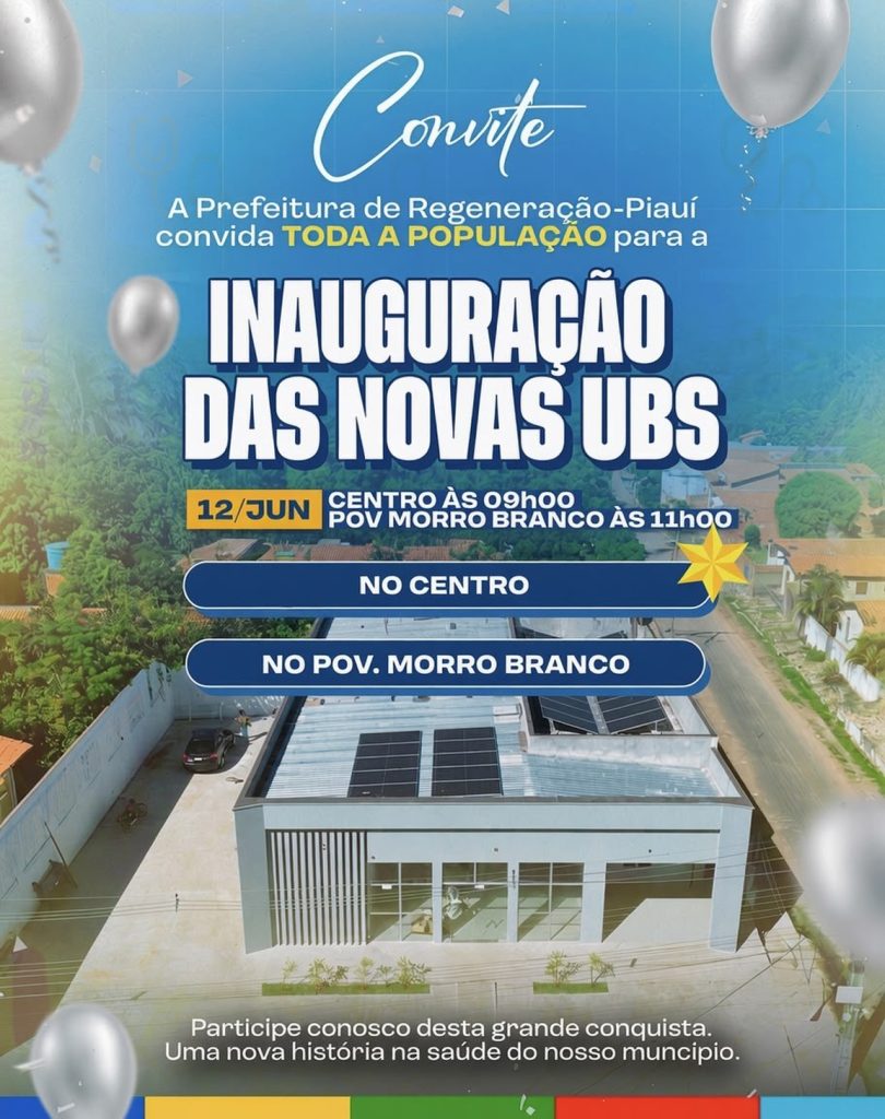 É nesta sexta-feira! Um momento histórico para a saúde de Regeneração!